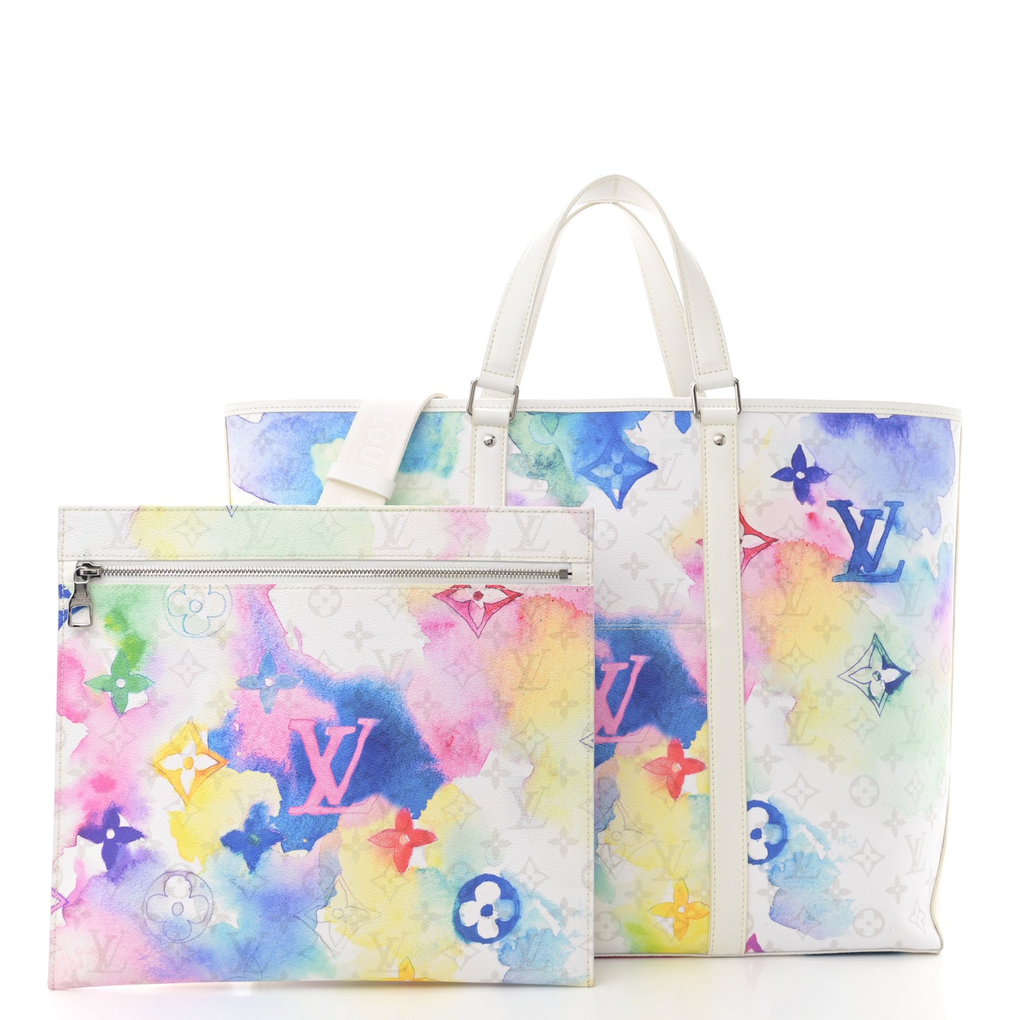 Monogram Watercolor New Tote GM Multicolor