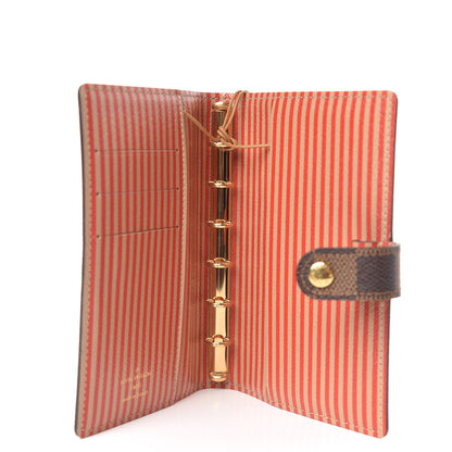 Louis Vuitton Damier Ebene Trunks and Locks Small Ring Agenda Cover 5 of 8