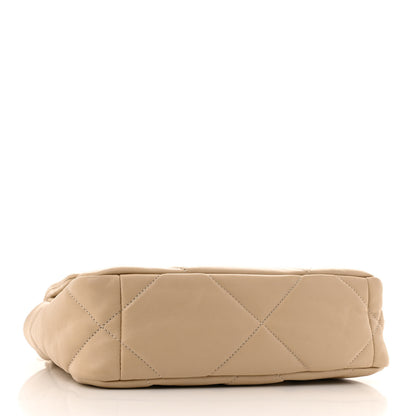 Chanel Lambskin Quilted Medium Chanel 19 Flap Light Beige 4 of 12