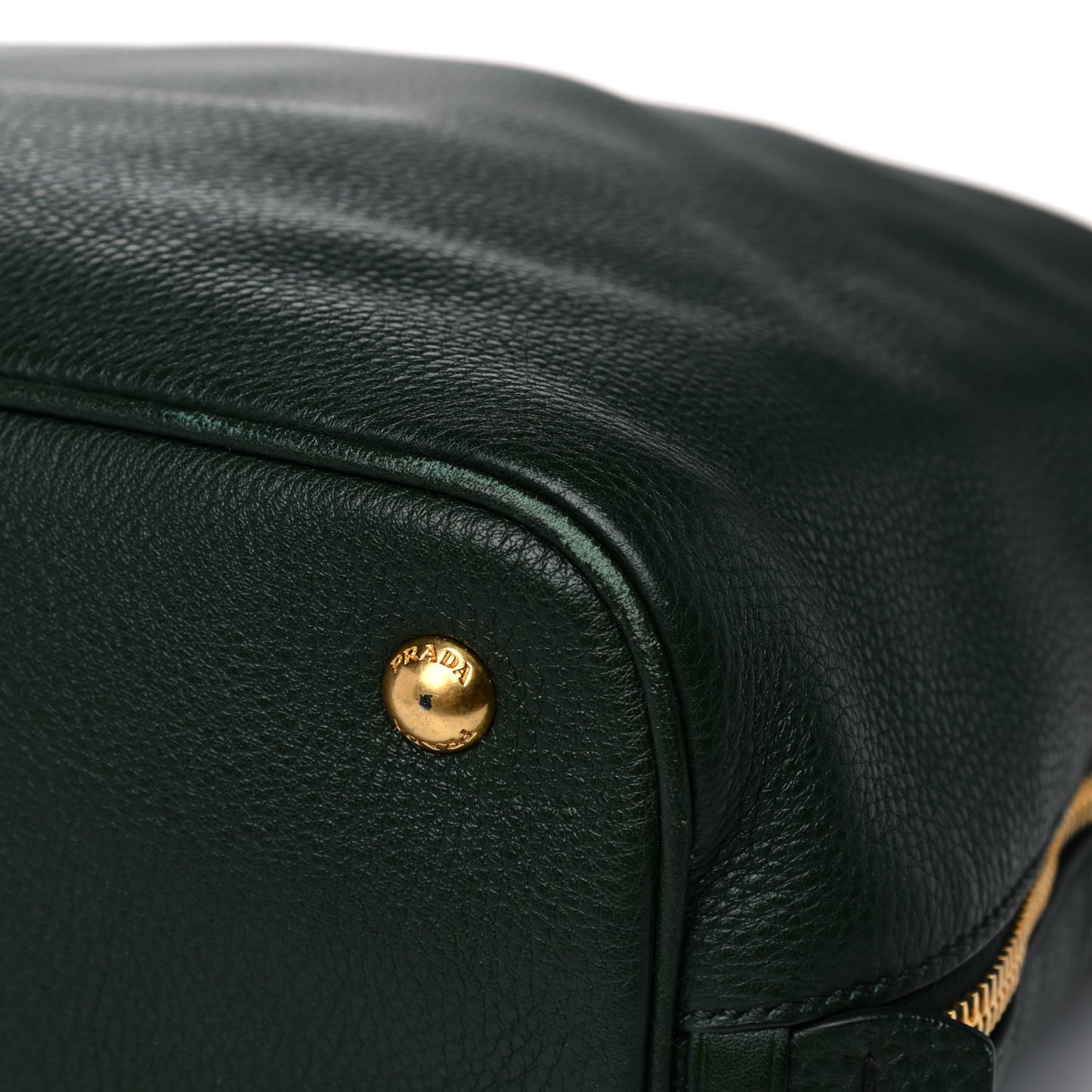 Vitello Daino Side Zip Tote Foresta