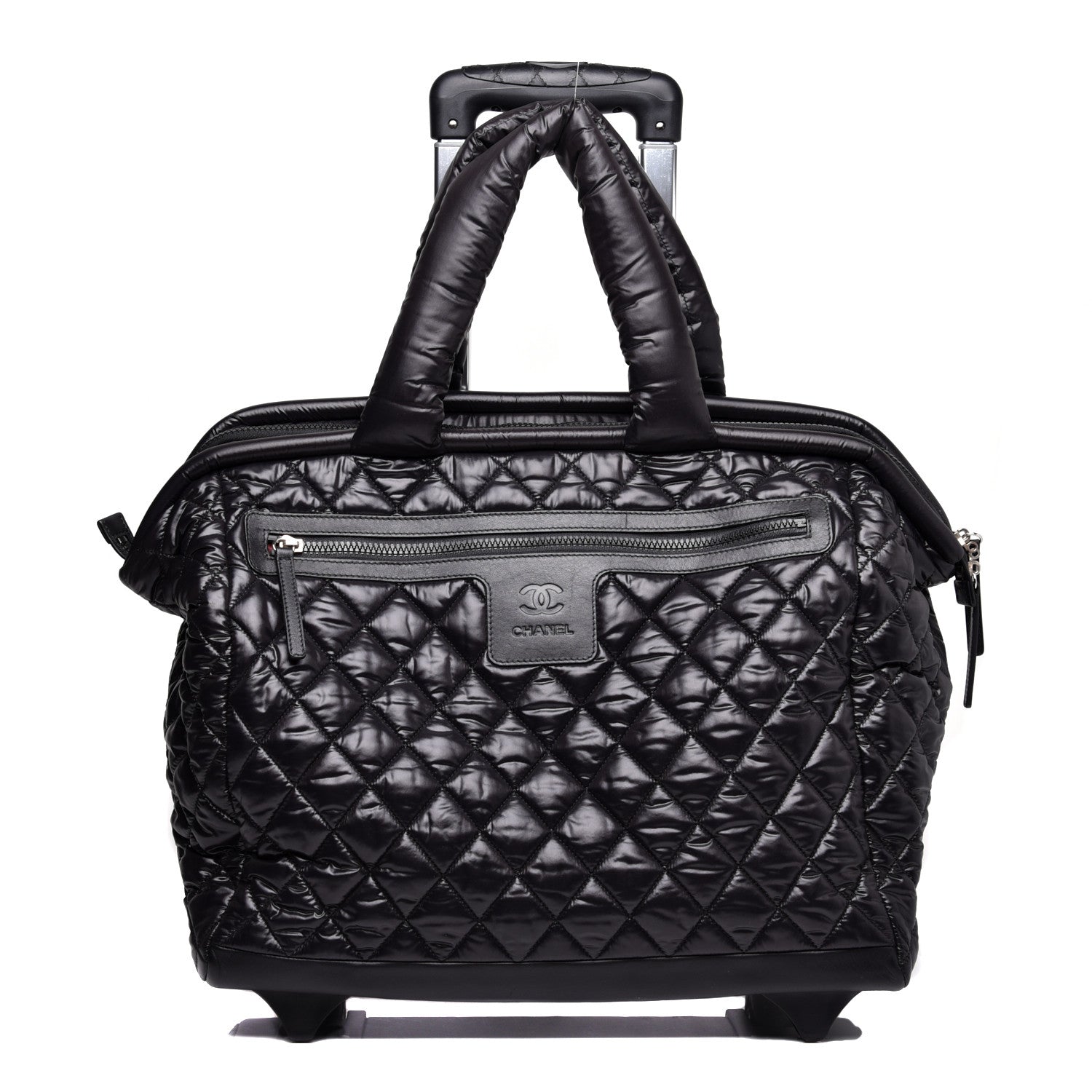 Chanel Nylon Quilted Coco Cocoon Trolley Black 1 of 17