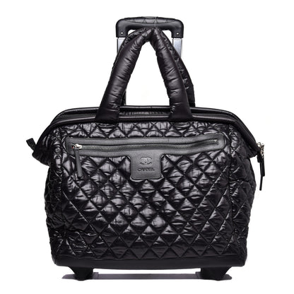 Chanel Nylon Quilted Coco Cocoon Trolley Black 1 of 17