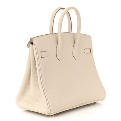 Hermes Togo Birkin 25 Craie 3 of 11