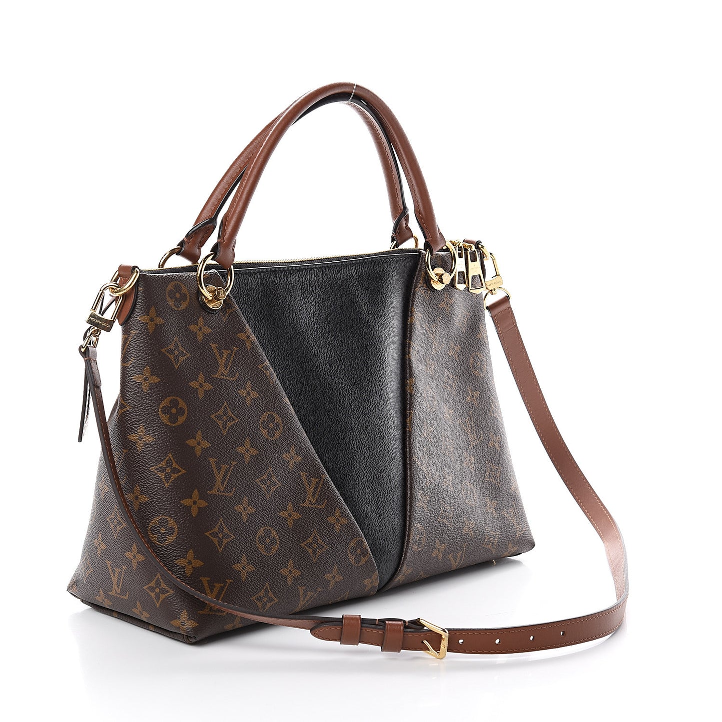 Monogram V Tote MM Black