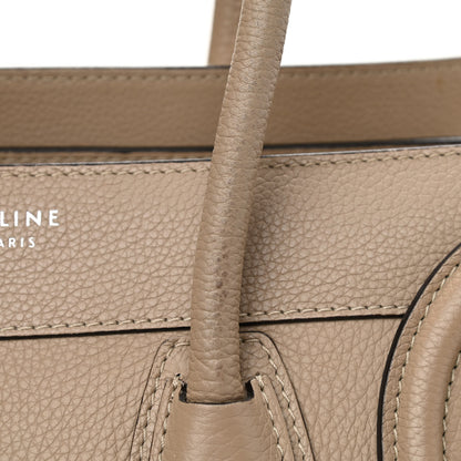 Celine Drummed Calfskin Micro Luggage Dune 13 of 13