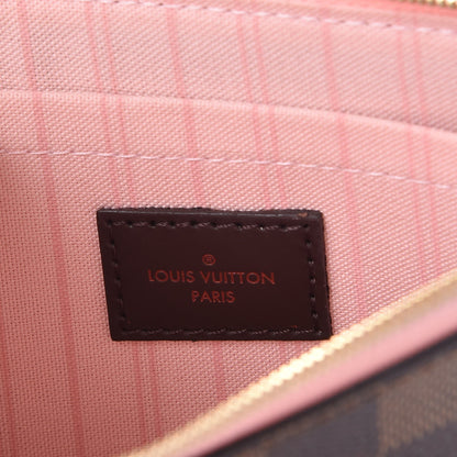 Louis Vuitton Damier Ebene Neverfull MM GM Pochette Rose Ballerine 6 of 8