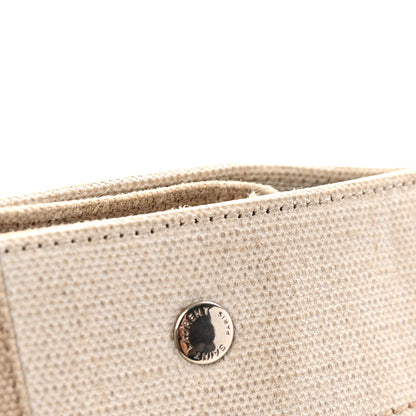 Saint Laurent Linen Calfskin Rive Gauche Tote Optic White 16 of 16