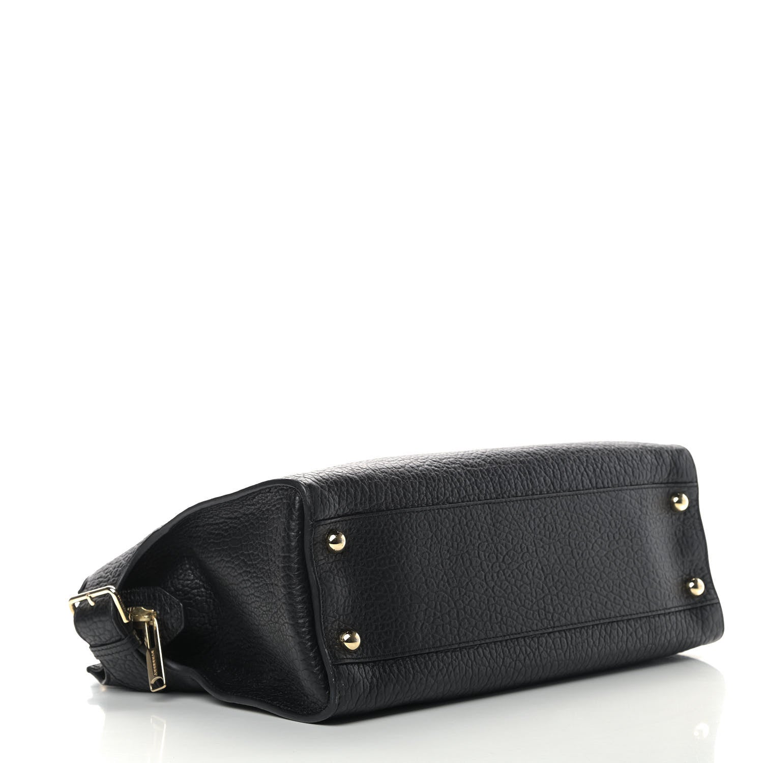 Burberry Heritage Grain Calfskin Large Clarborough Tote Black 3 of 10