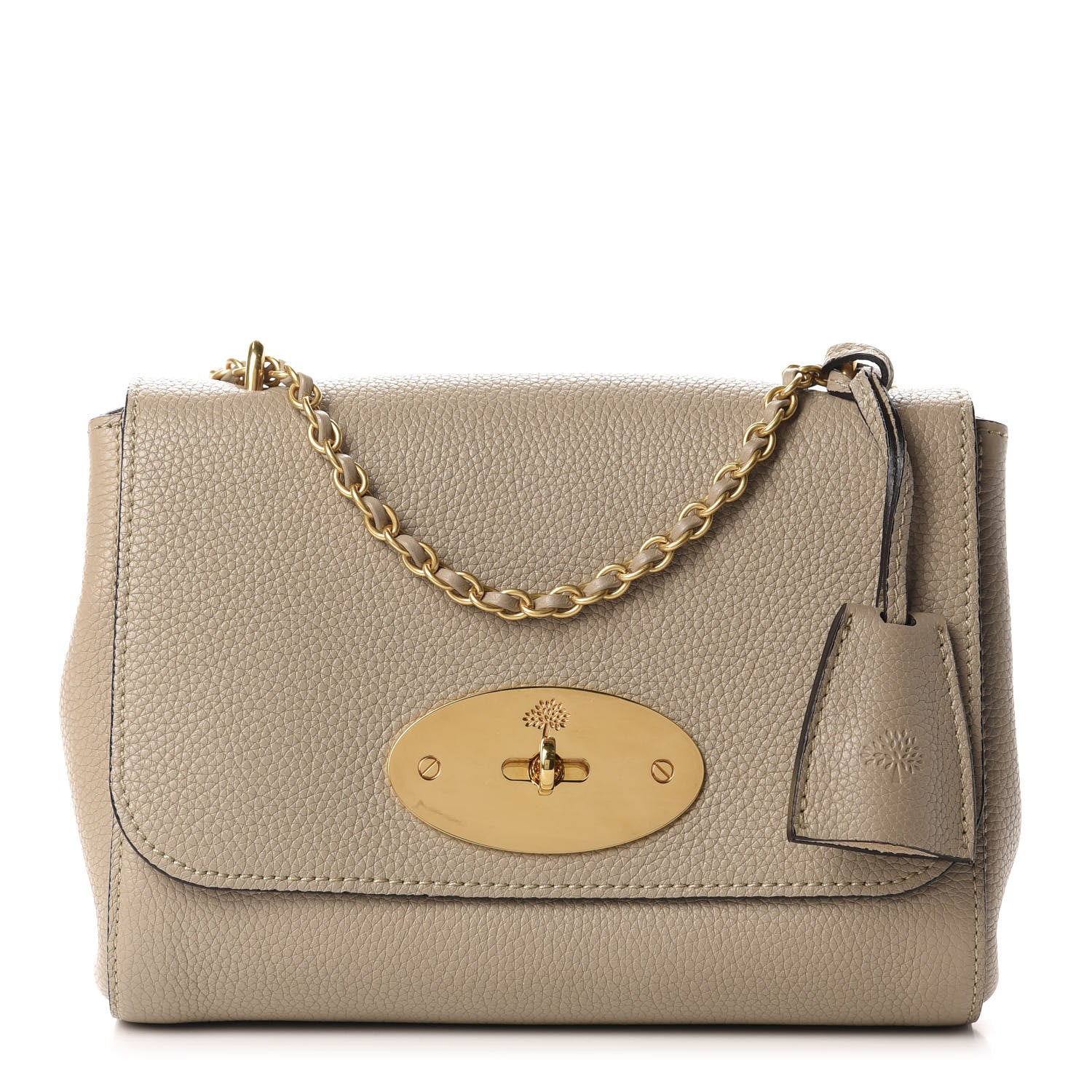 Mulberry Small Classic Grain Calfskin Small Lily Flap Solid Grey 1 of 9