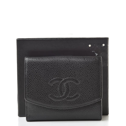 Chanel Caviar Timeless CC Compact Flap Wallet Black 16 of 16