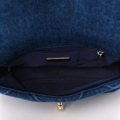 Chanel Denim Quilted Medium Chanel 19 Flap Blue 5 of 12