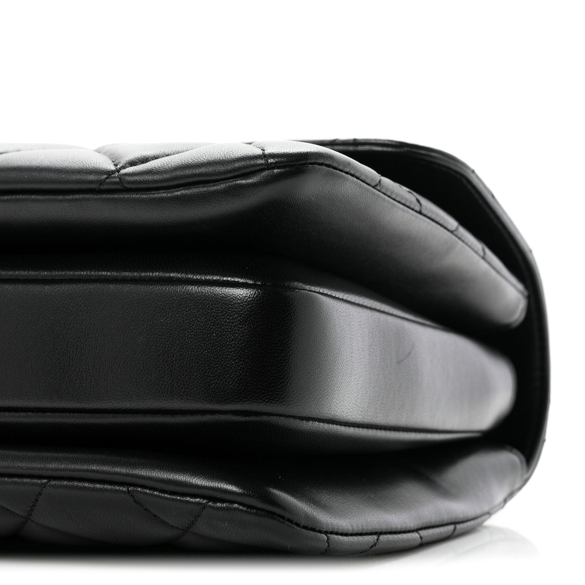 Lambskin Quilted Small Trendy CC Dual Handle Flap Bag Black