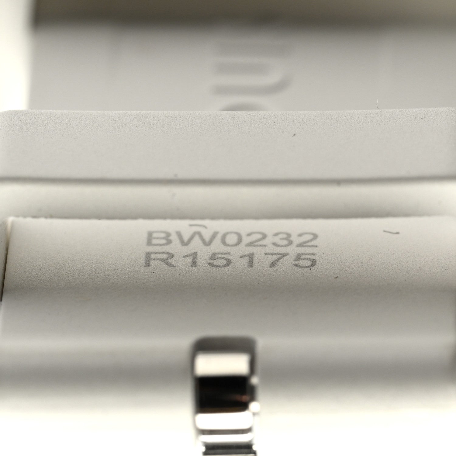 Louis Vuitton Rubber Monogram Tambour Watch Strap White 4 of 7