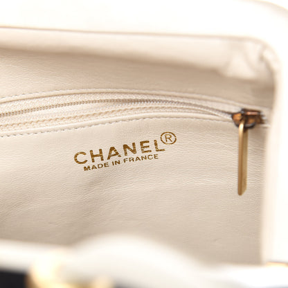 Chanel Perforated Lambskin Kiss Lock Black White 8 of 22