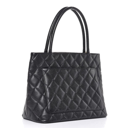 Chanel Caviar Quilted Medallion Tote Black 4 of 15