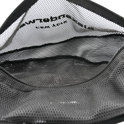 Alexander Wang Nylon Mesh Logo Printed Attica Gym Shoulder Bag Black 5 of 11