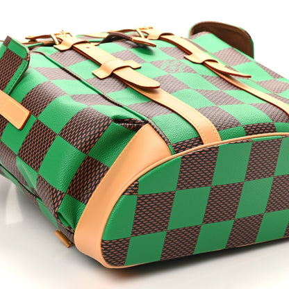 Louis Vuitton Damier Pop Christopher MM Backpack Green 8 of 9