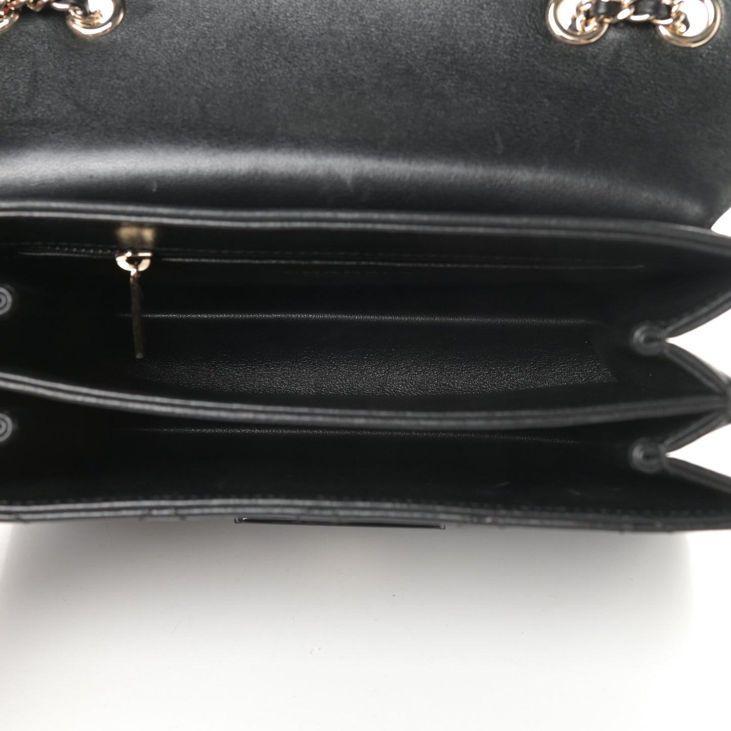 Sheepskin Quilted Beauty Lock Flap Black