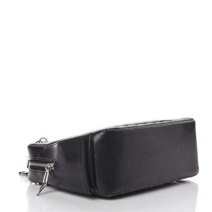 Chanel Lambskin Vertical Quilted Mademoiselle Small Camera Case Black 5 of 11