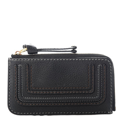 Chloe Grained Calfskin Medium Marcie Zip Card Holder Black 1 of 8