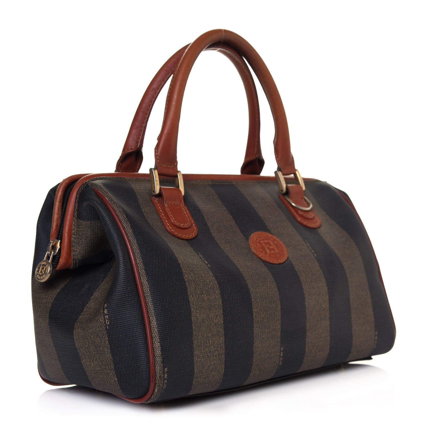 Fendi Pequin Spalmati Boston Cuoio 2 of 9
