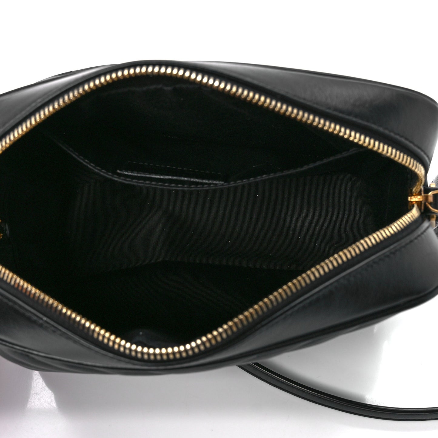 Calfskin Matelasse Monogram Lou Camera Bag Black