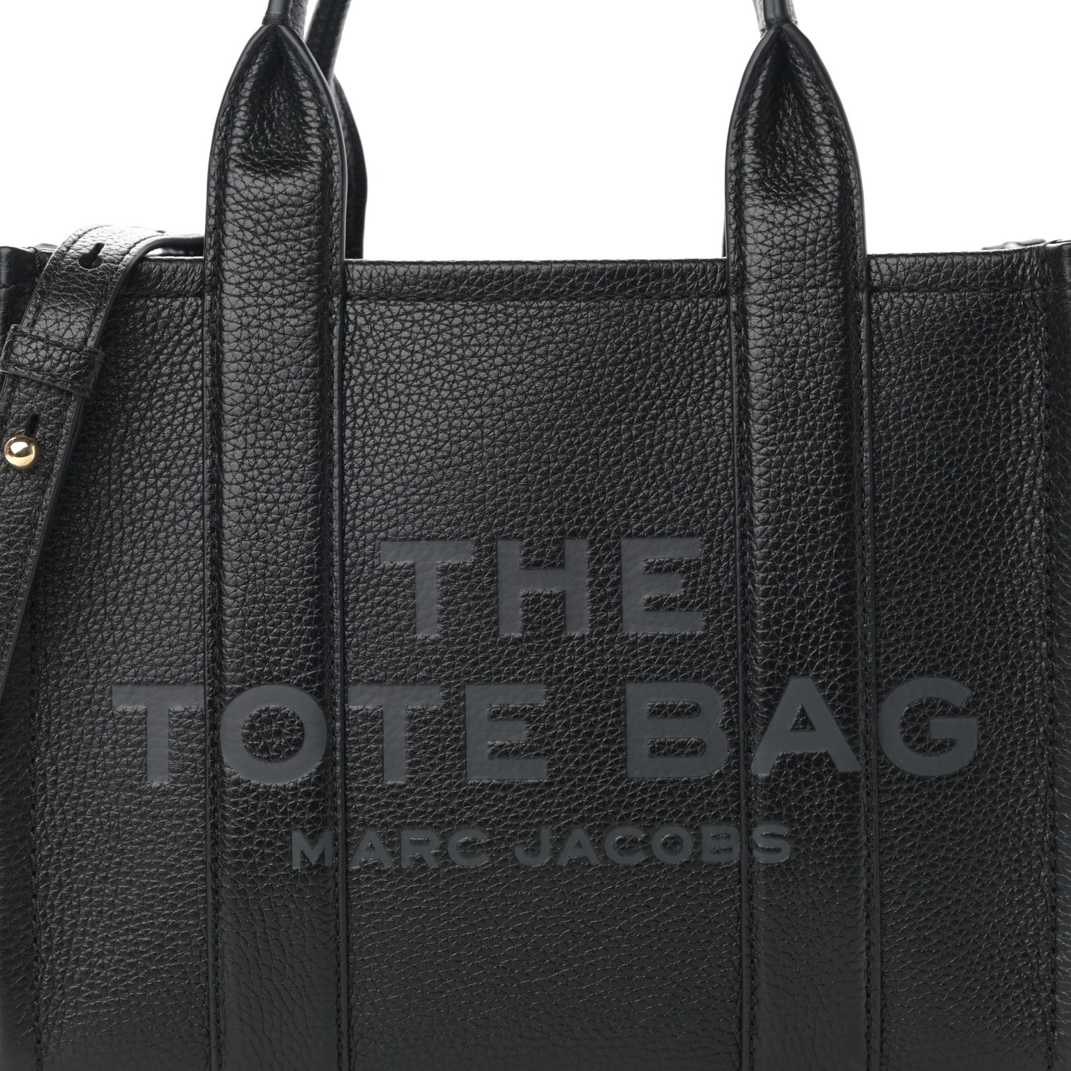 Marc Jacobs Grained Calfskin Small The Tote Bag Black 10 of 14