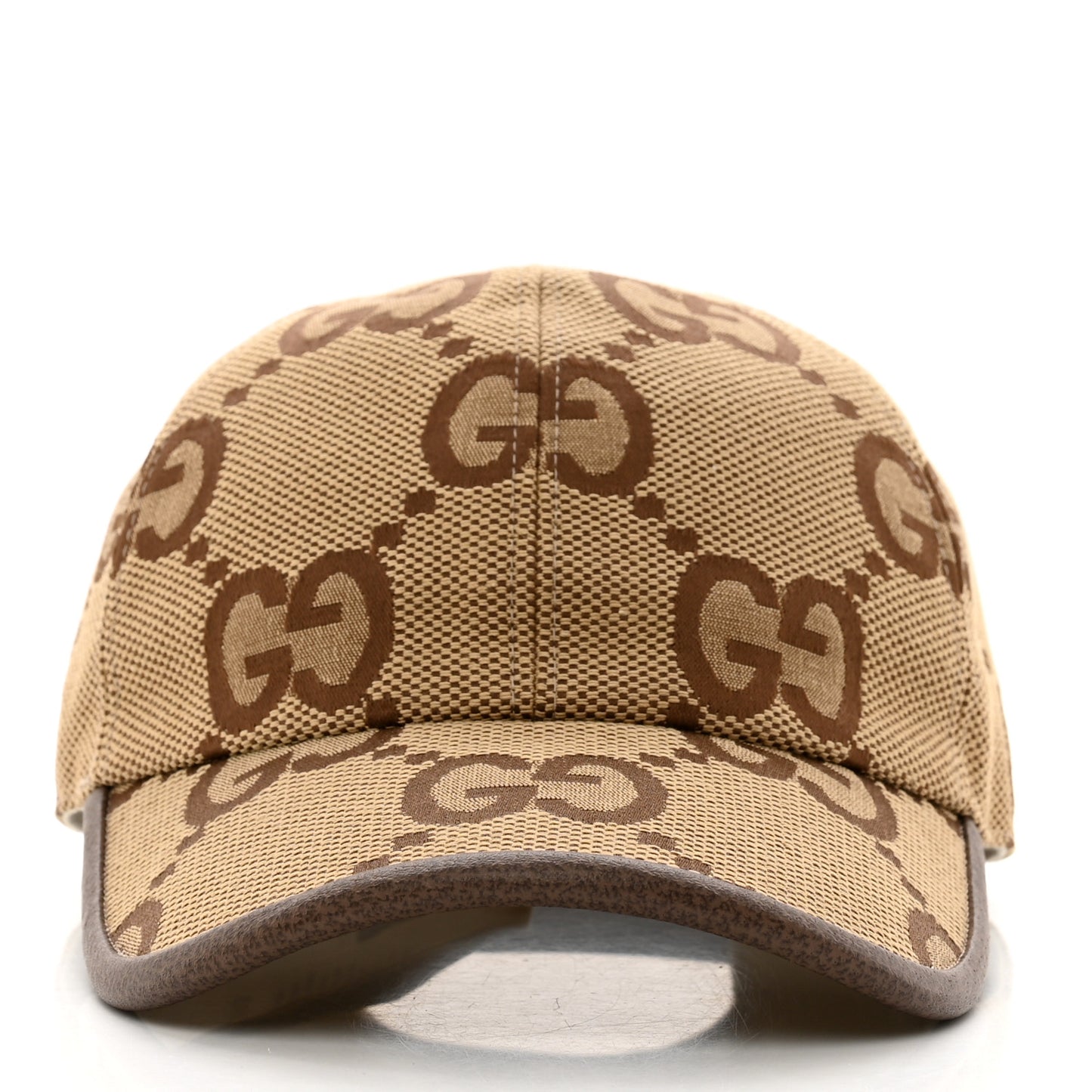 Monogram Jumbo GG Baseball Hat L 58 Camel Ebony