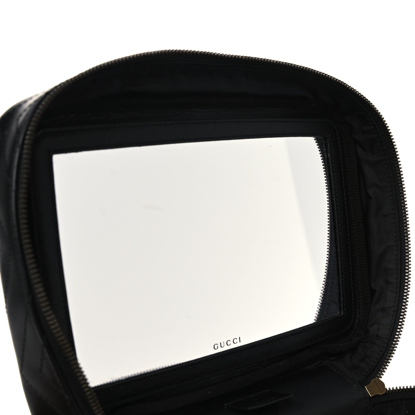 Calfskin Matelasse Large GG Marmont Vanity Cosmetic Case Black
