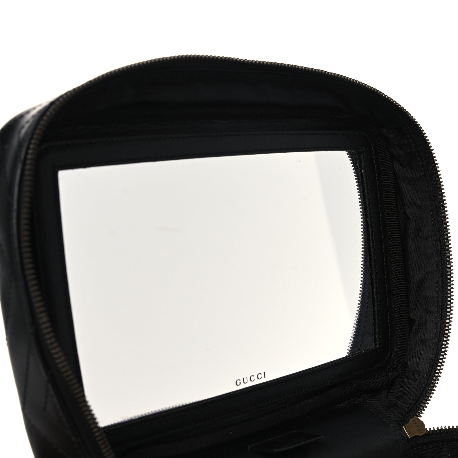 Gucci Calfskin Matelasse Large GG Marmont Vanity Cosmetic Case Black 7 of 10