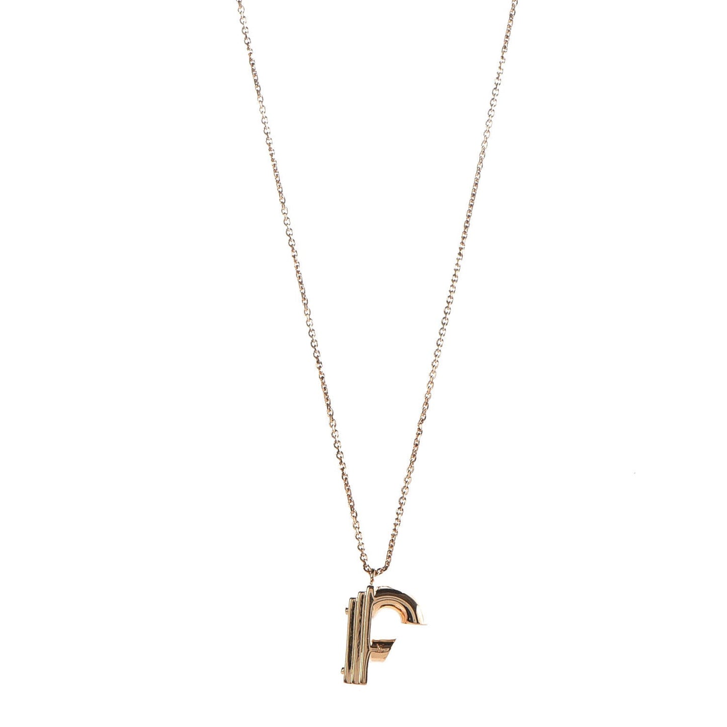 LV And Me Letter F Necklace Gold