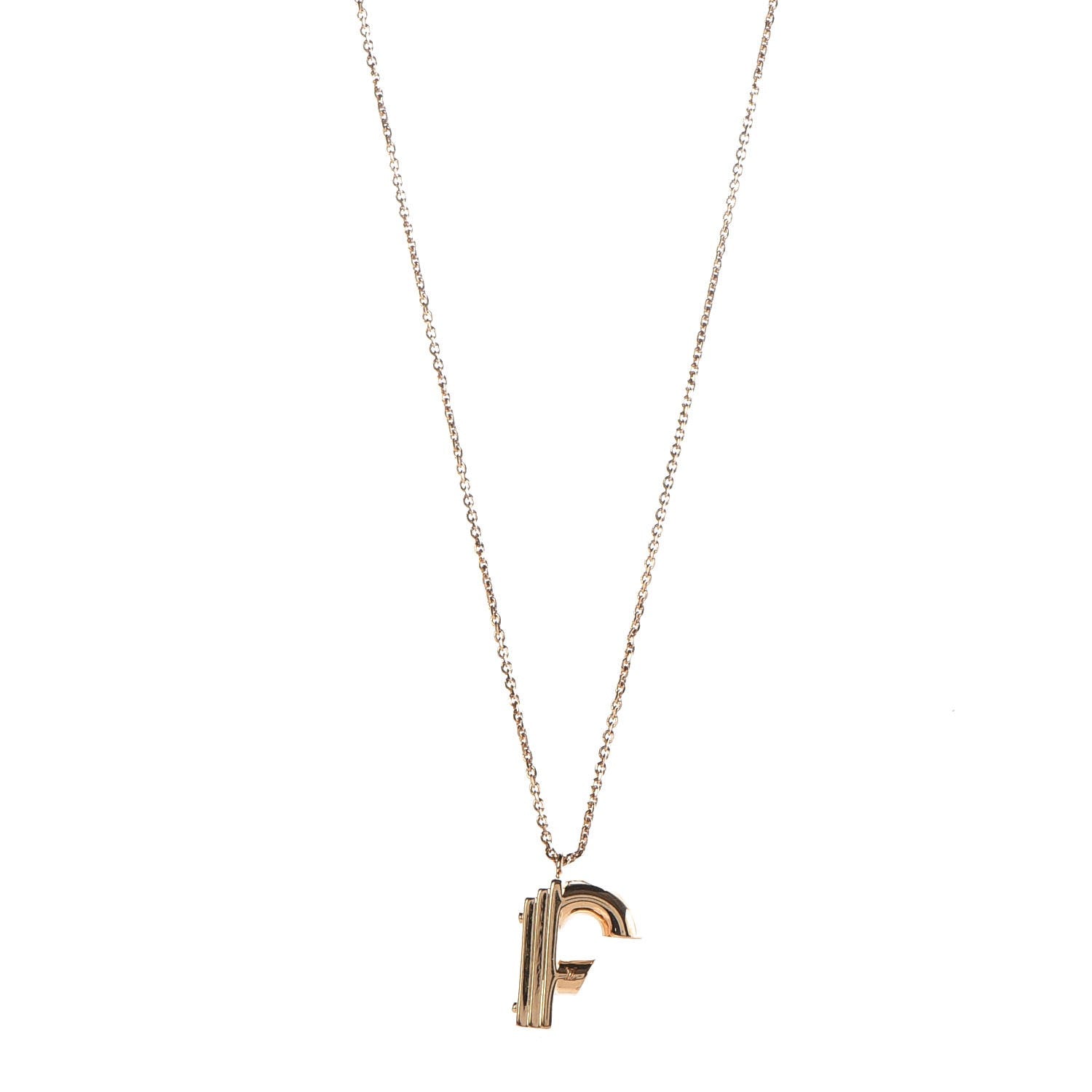 Louis Vuitton LV And Me Letter F Necklace Gold 1 of 8