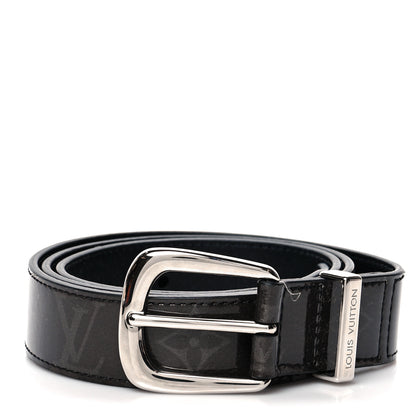 Louis Vuitton Glaze Calfskin Monogram Eclipse Ouest 30mm Belt 95 38 1 of 5