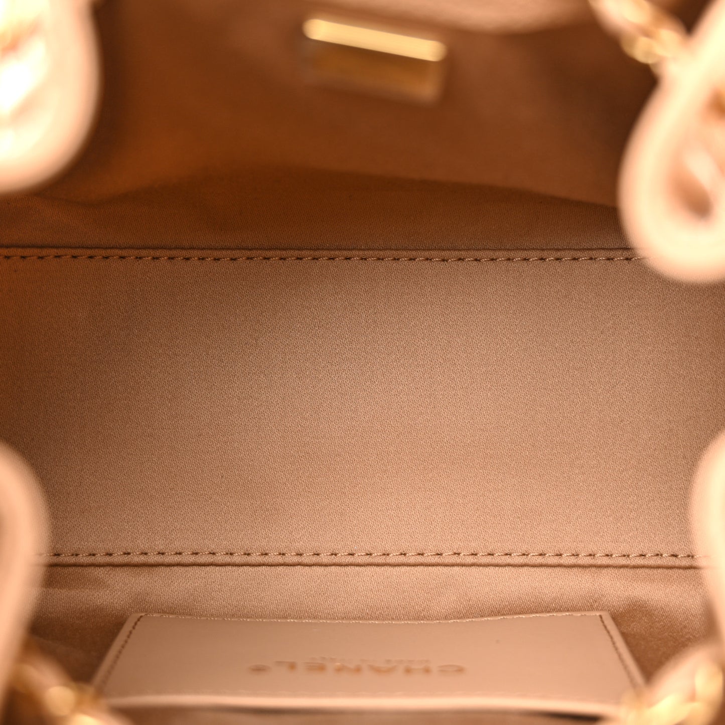 Caviar Quilted Mini Chanel 25 Handbag Beige