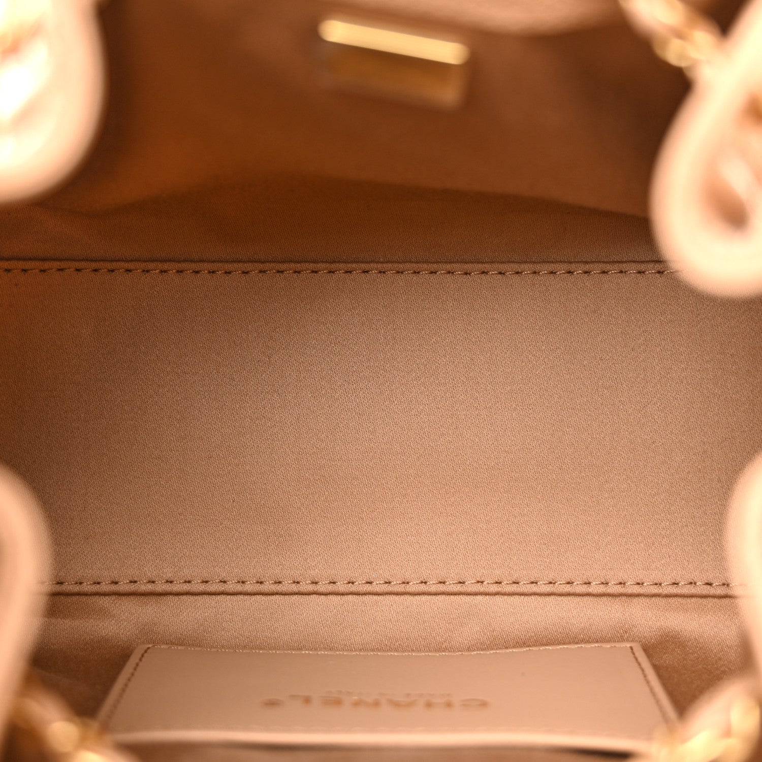 Chanel Caviar Quilted Mini Chanel 25 Handbag Beige 5 of 10