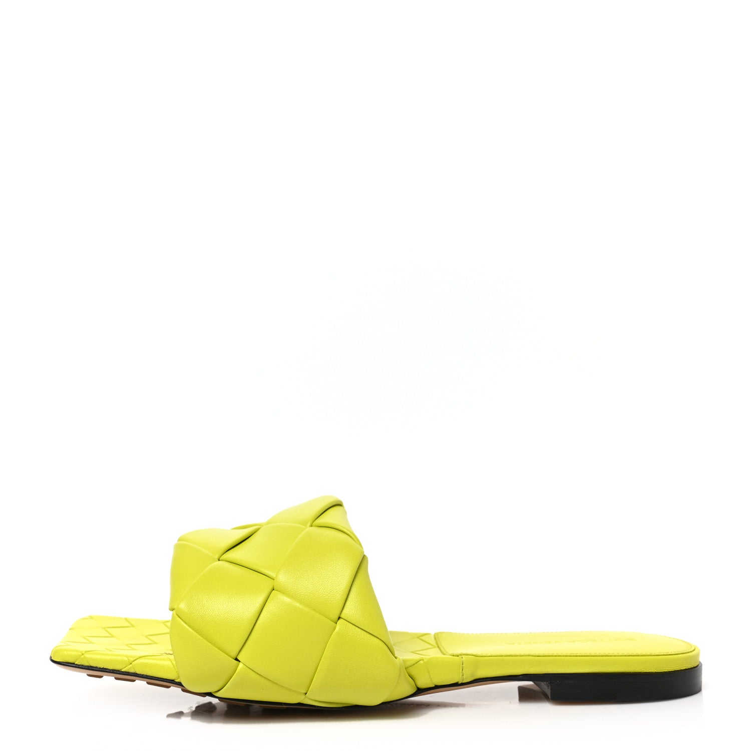 Bottega Veneta Nappa Maxi Intrecciato Lido Flat Sandals 41 Kiwi 1 of 7