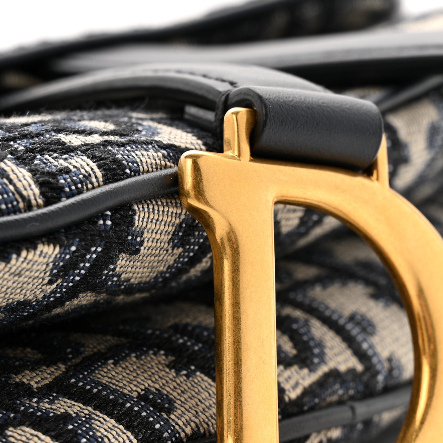 Oblique Mini Saddle Bag Blue