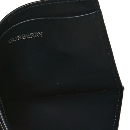 Burberry Calfskin Embossed Monogram Card Case Black White 6 of 7