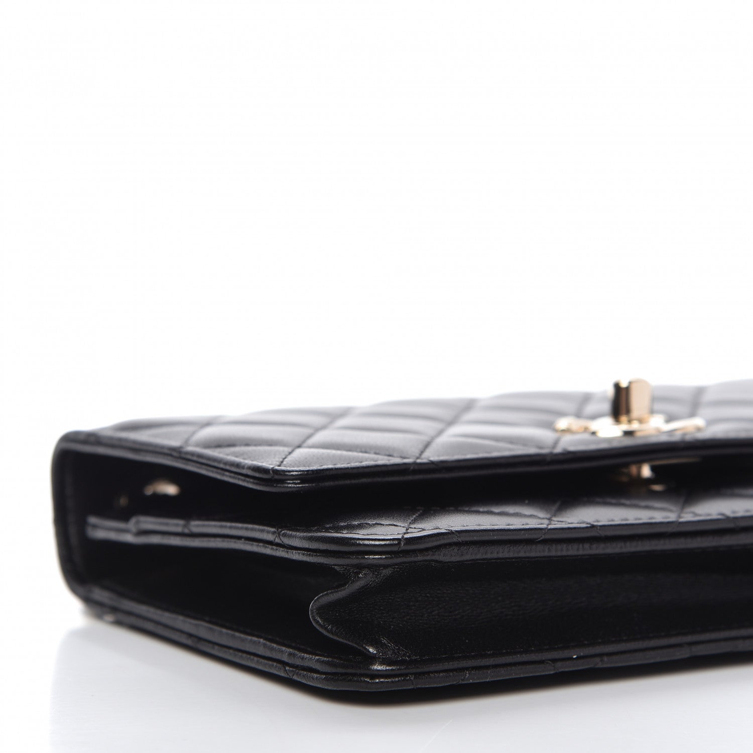 Chanel Lambskin Quilted Trendy CC Wallet On Chain WOC Black 6 of 11