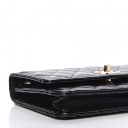 Chanel Lambskin Quilted Trendy CC Wallet On Chain WOC Black 6 of 11