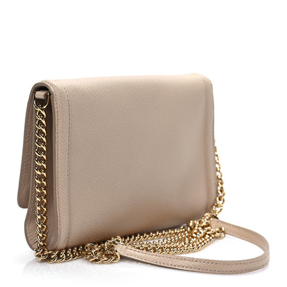 Salvatore Ferragamo Hammered Calfskin Vara Bow Minibag Beige 2 of 7