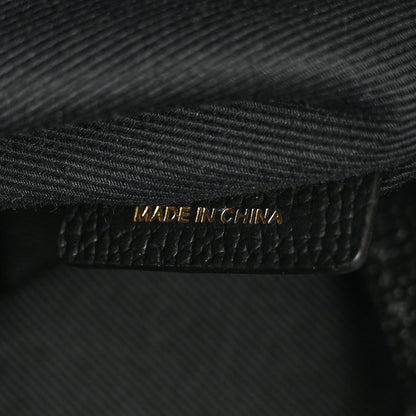 Burberry Derby Calfskin House Check Medium Banner Tote Black 8 of 12