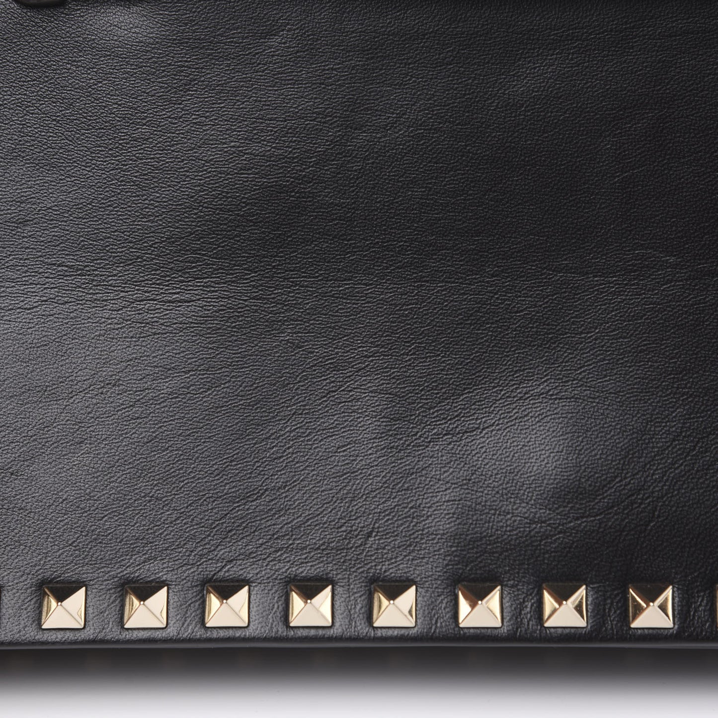 Nappa Rockstud Wristlet Clutch Black