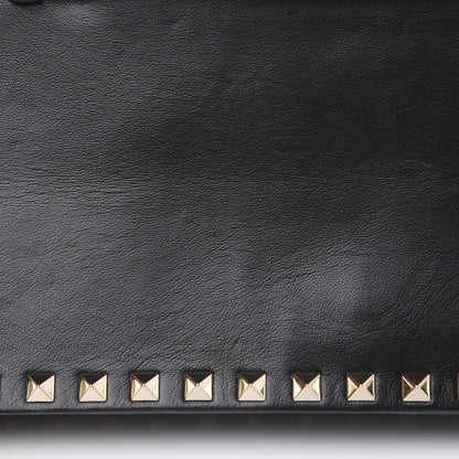 Valentino Garavani Nappa Rockstud Wristlet Clutch Black 7 of 9