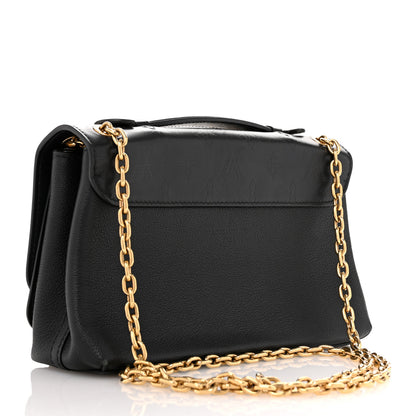 Louis Vuitton Monogram Cuir Plume Ecume Very Chain Bag Black 3 of 10