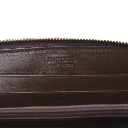 Jimmy Choo Zebra Print Pony Hair Wallet Brown 6 of 9