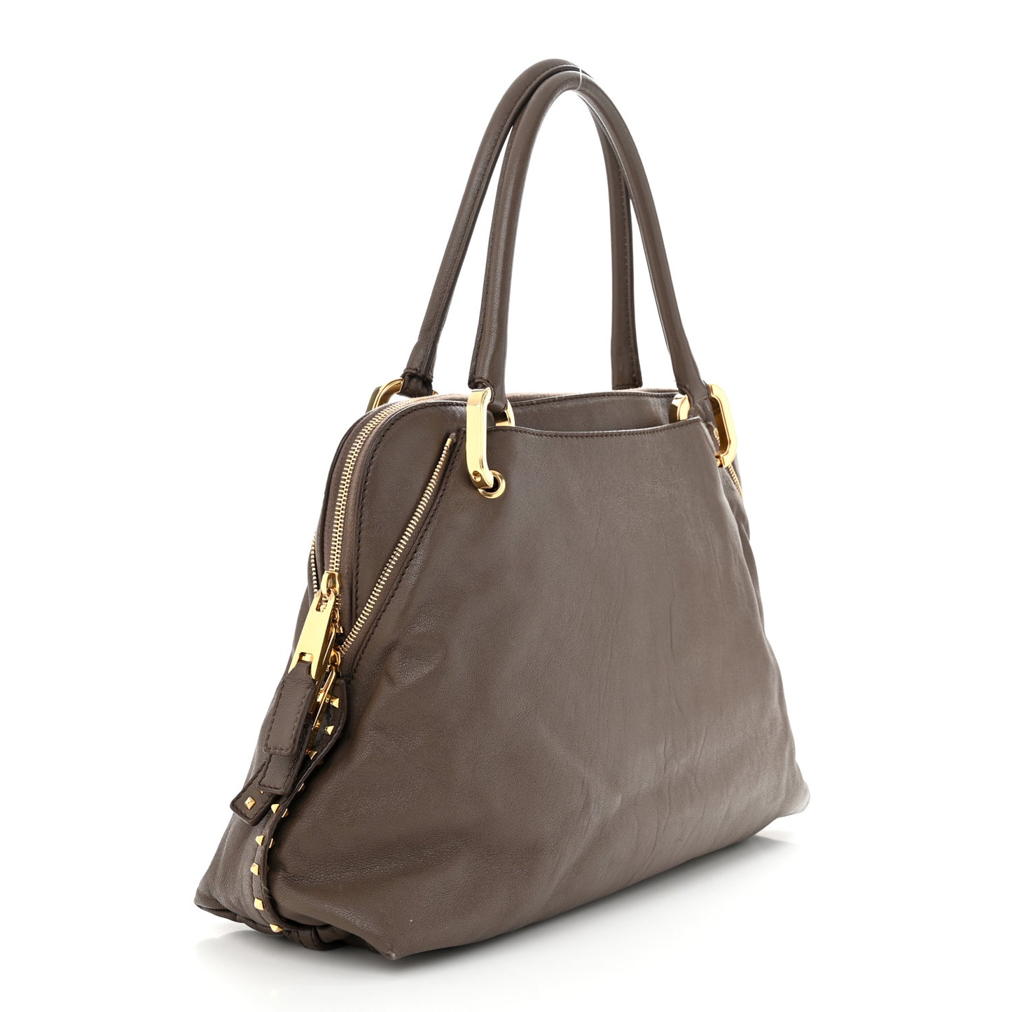 Lambskin Paradise Rio Satchel Brown