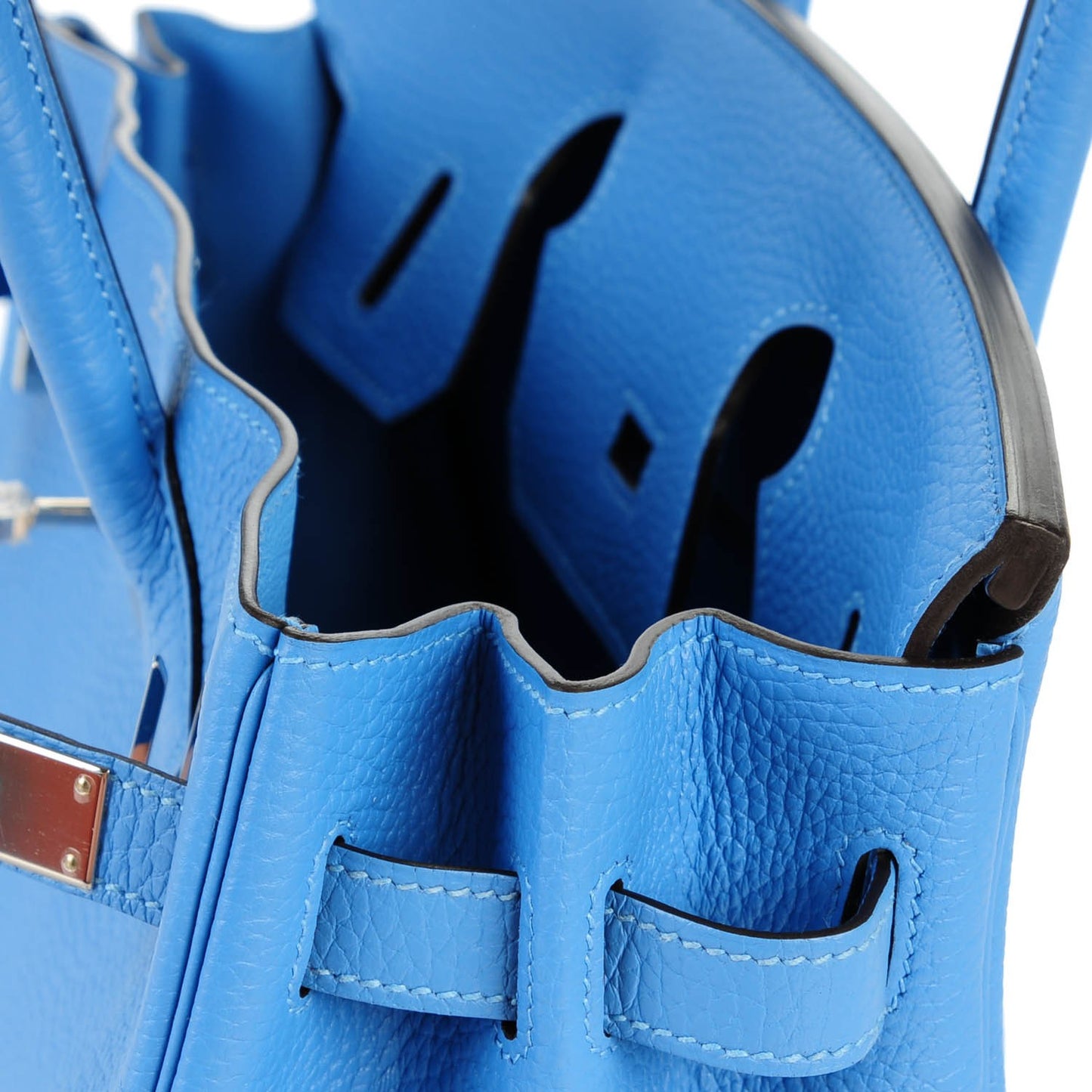 Taurillon Clemence Birkin 30 Bleu Paradis