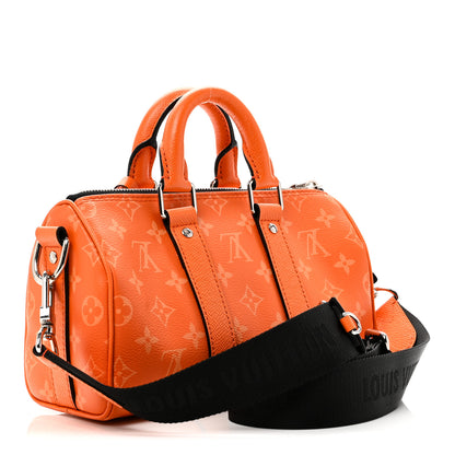 Louis Vuitton Taigarama Keepall Bandouliere 25 Tangerine 3 of 10