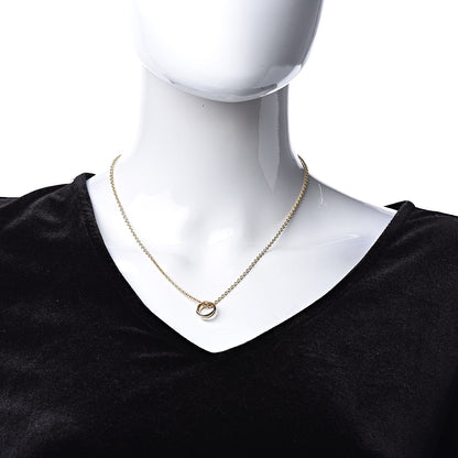 Cartier 18K Pink Yellow White Gold Baby Trinity Pendant Necklace 2 of 6